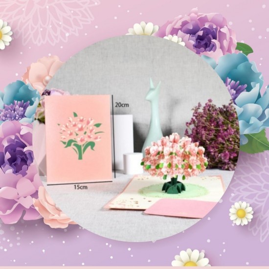 Greeting Card - CHERRY BLOSSOM - POP UP 3D